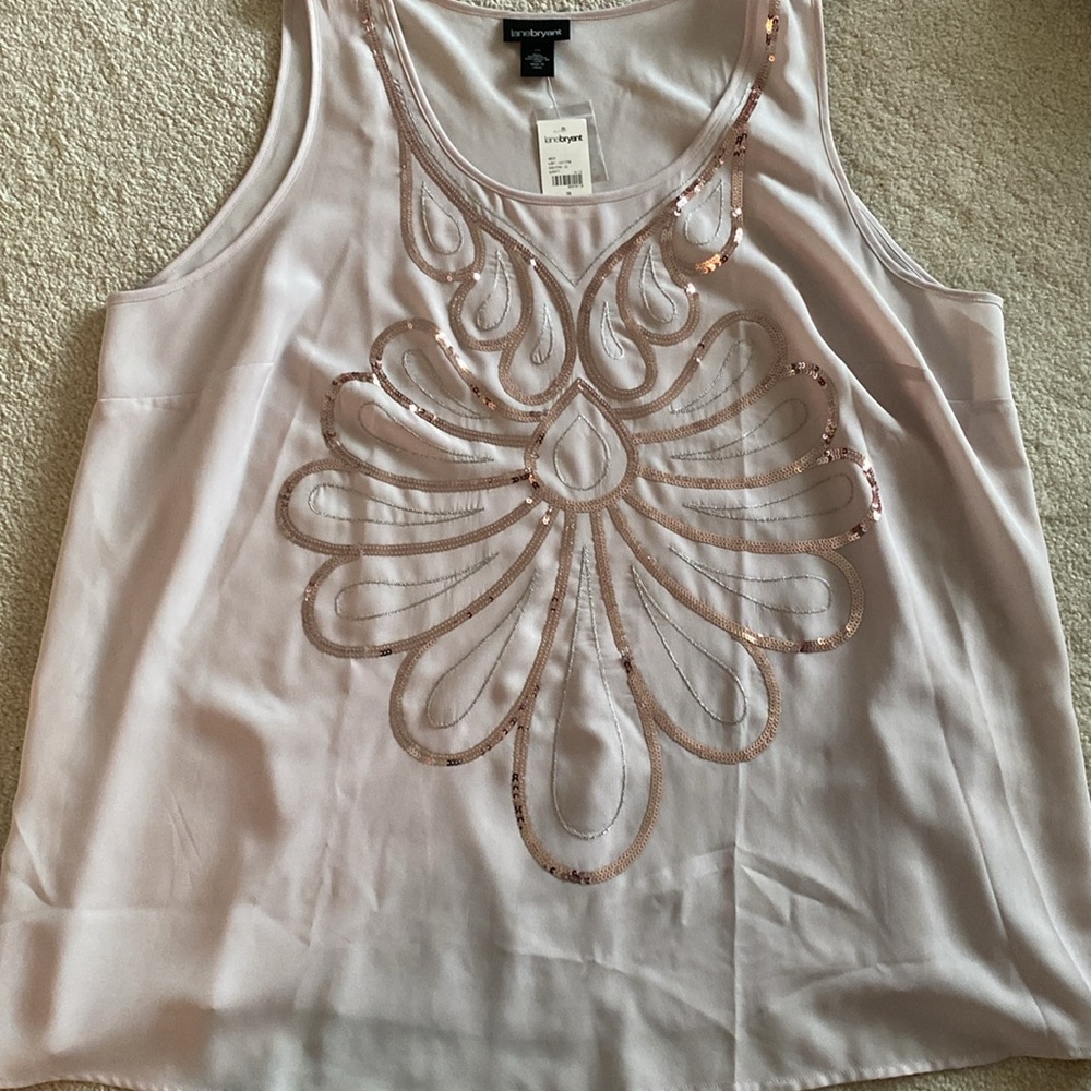 Lane Bryant beaded dressy tank top - Picture 7 of 10